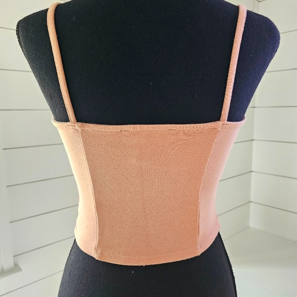 Corset style crop top with spaghetti style straps - Picture 2 of 6